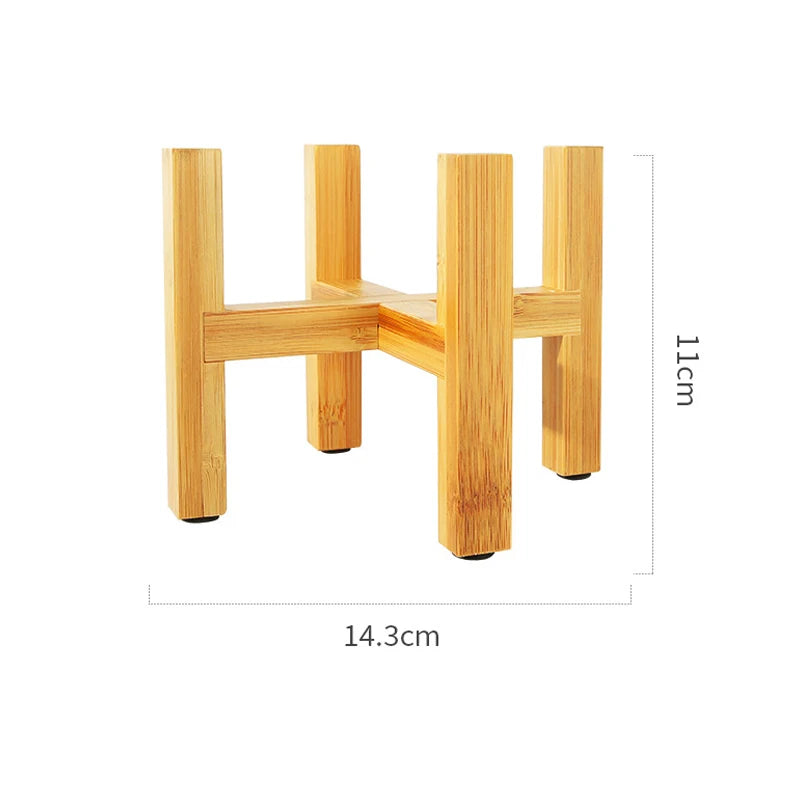 Small Durable Wooden Plant Stand