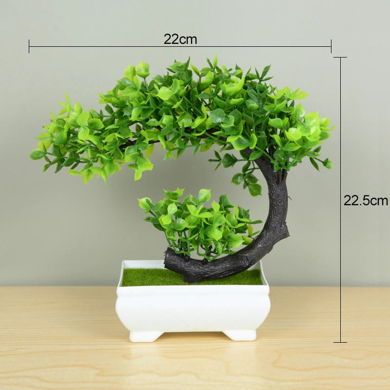Artificial Potted Green Bonsai Tree