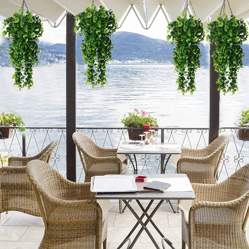 Artificial Rattan Eucalyptus Hanging Vine