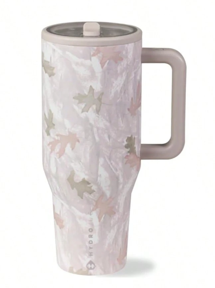 Original HydroJug Traveler 40 Oz Water Bottle With Handle & Flip Straw - Fits In Cup Holder, Leak Resistant Tumbler