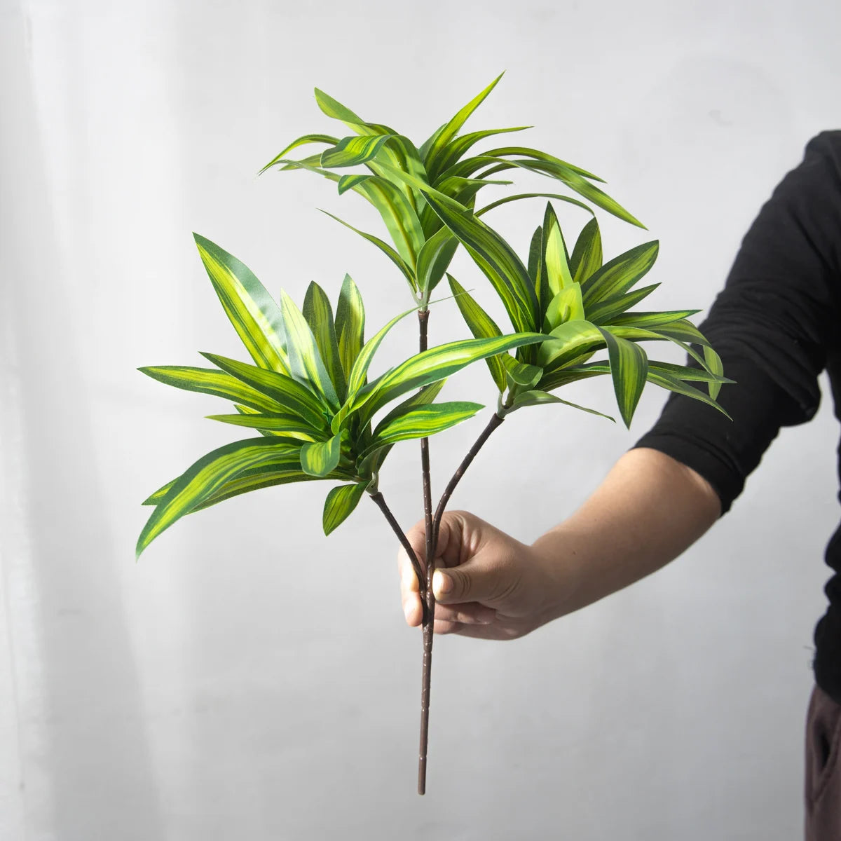 Artificial Palm Bamboo Branch Décor