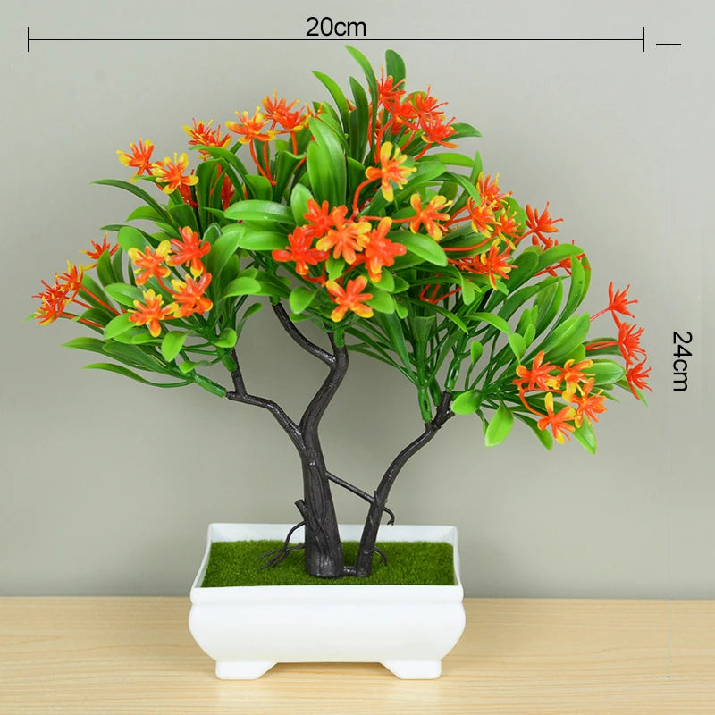 Artificial Potted Green Bonsai Tree