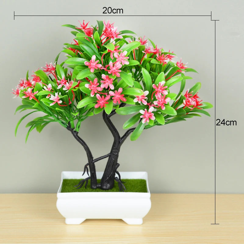 Artificial Potted Green Bonsai Tree