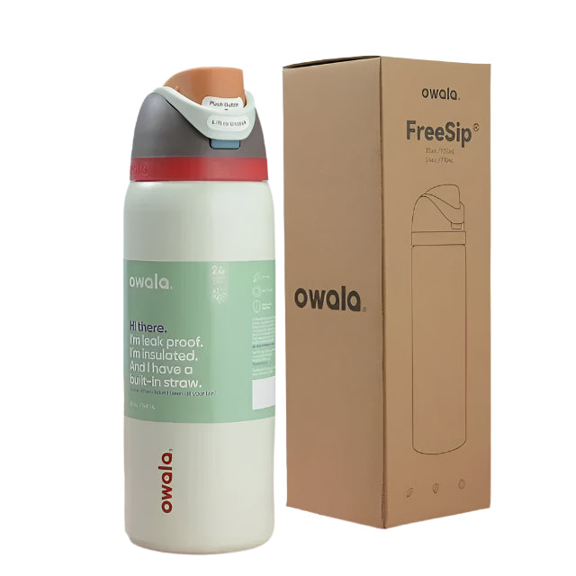 Owala Free Sip Water Bottle White