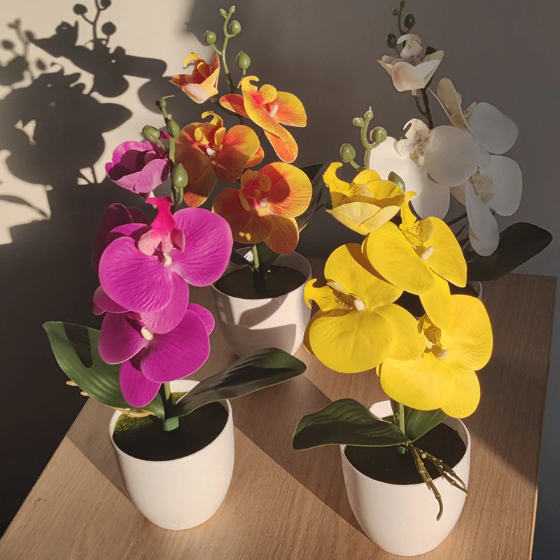 Artificial Butterfly Orchid Bonsai Décor