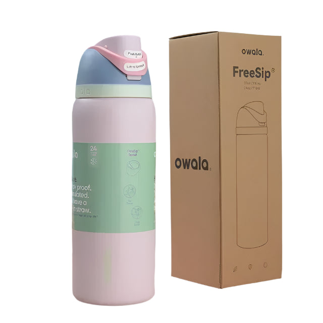 Owala Free Sip Water Bottle Light Pink