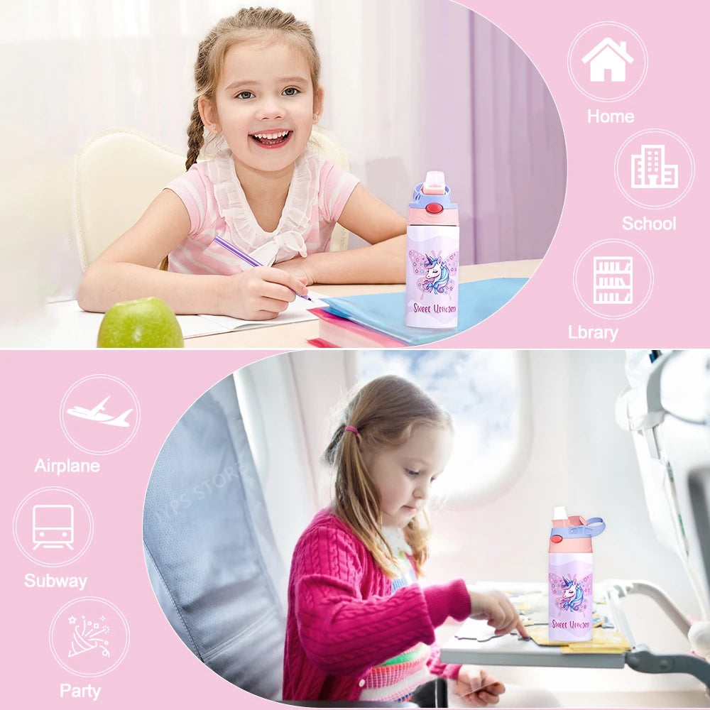 Kids Stainless Steel Water Bottle For School