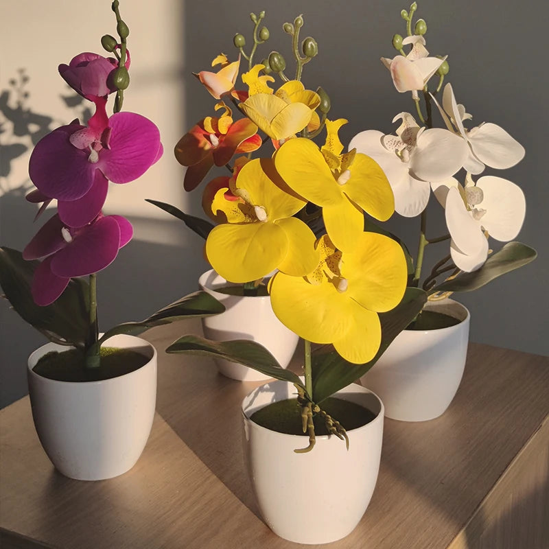 Artificial Butterfly Orchid Bonsai Décor