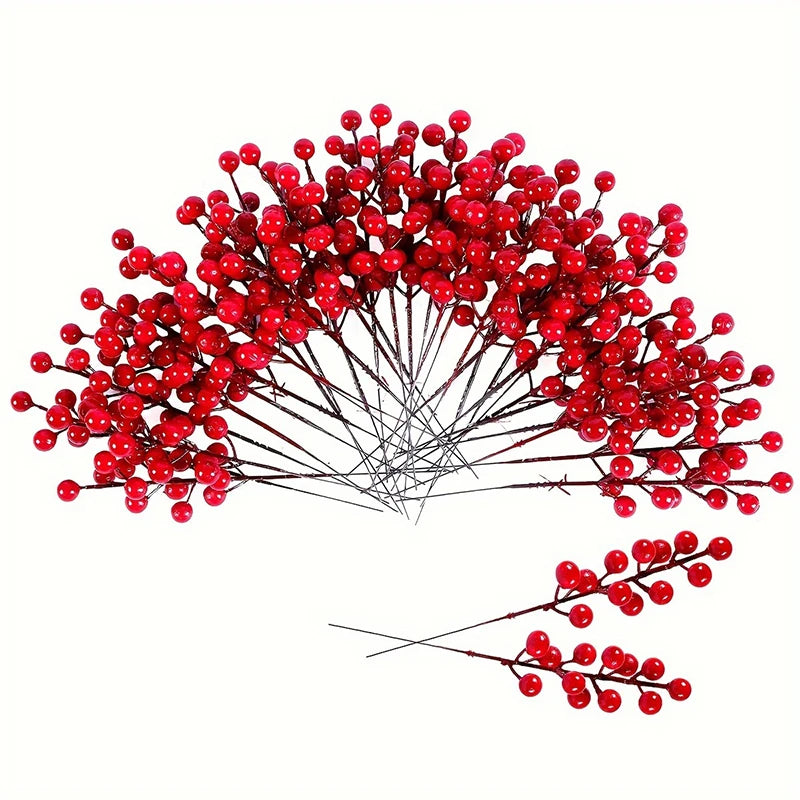 Christmas Red Berry Branch Decorations