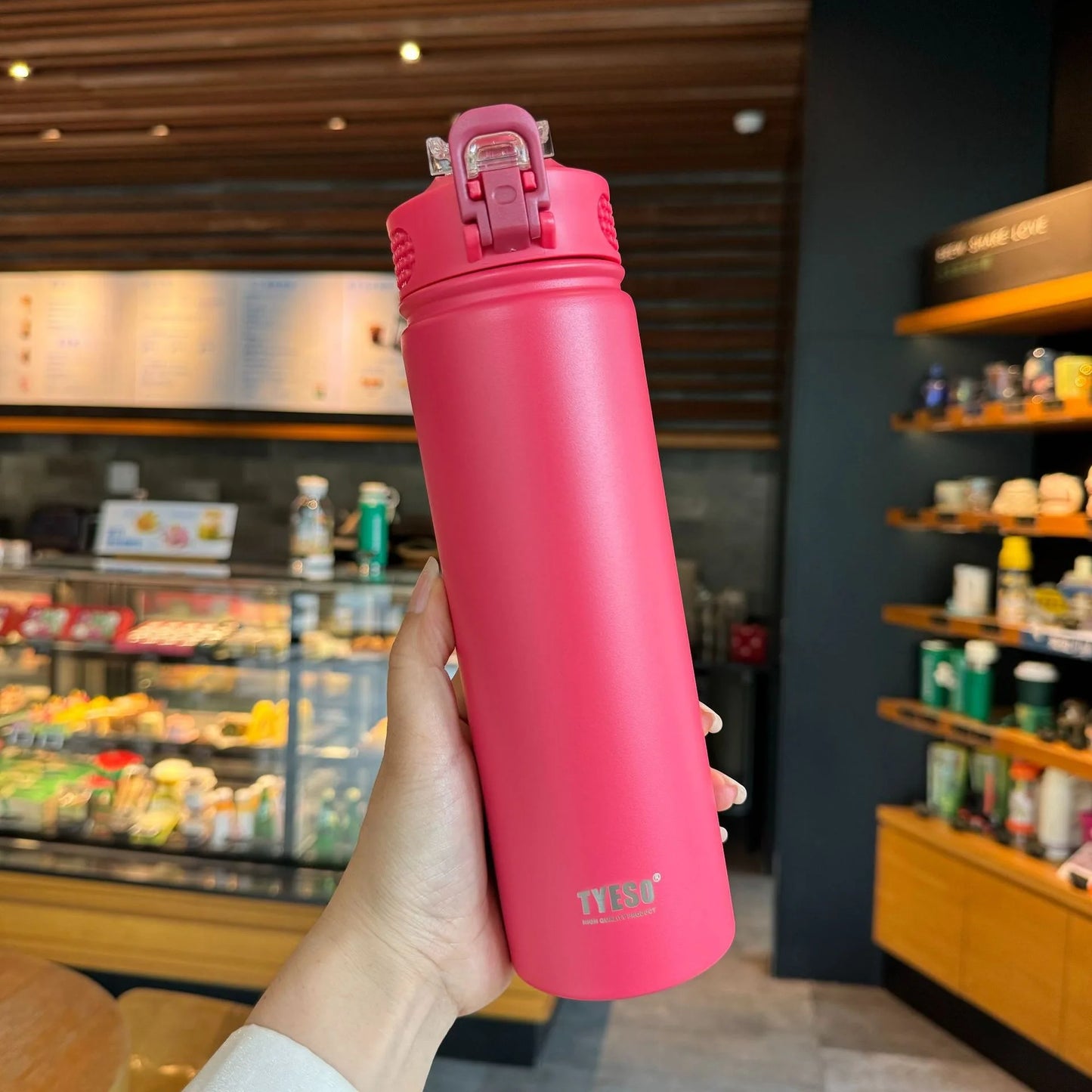 750 ML Stainless Steel Water Bottle with Straw