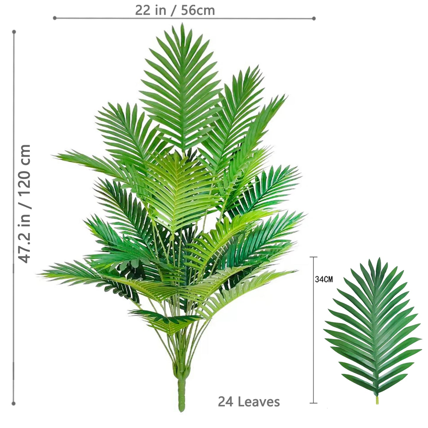 Artificial Palm Tree Tropical Decor