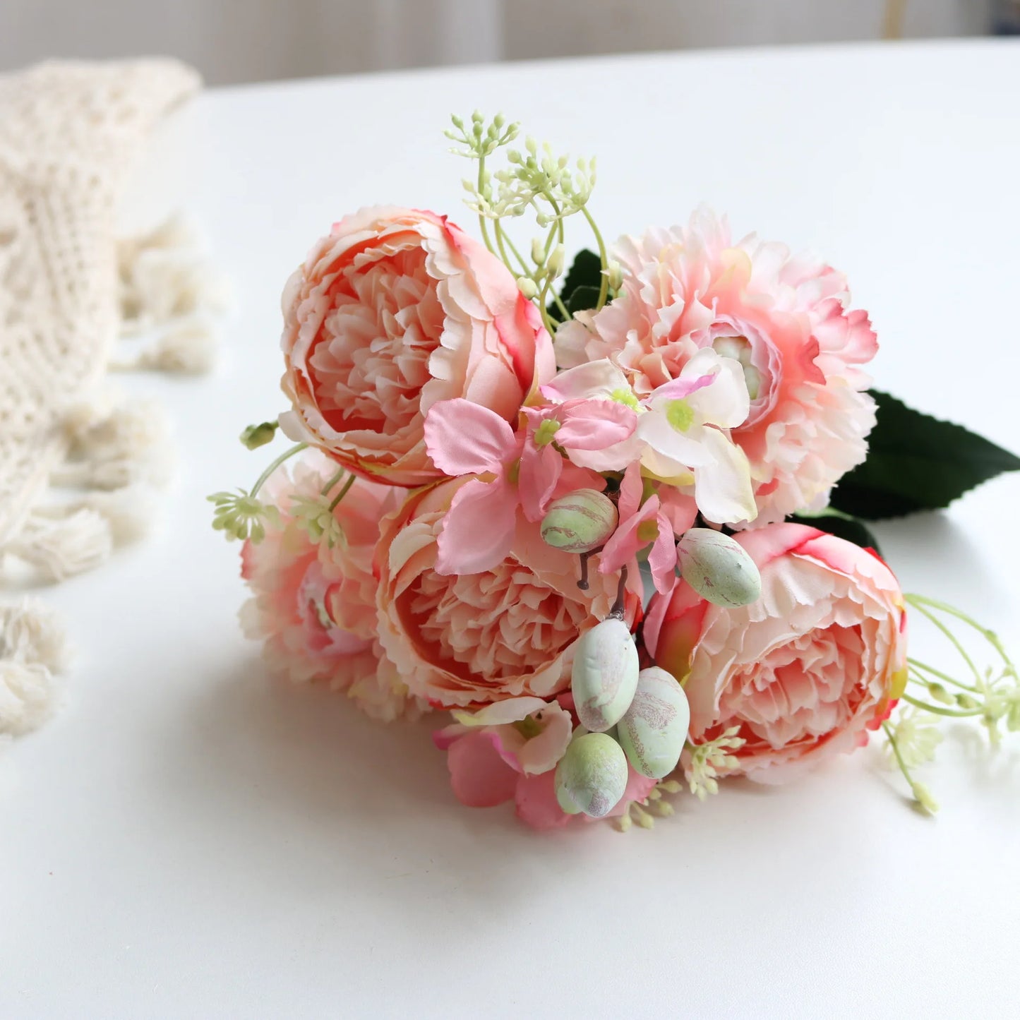 Artificial Peony Rose Bouquet