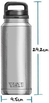 YETI Rambler 36 oz Bottle, Vacuum Insulated, Stainless Steel with Chug Cap, Camp Green