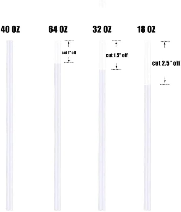 6 PCS Straws with Straw Cover Caps compatible with Stanley Adventure Quencher Tumbler, 12 Inch Straw compatible with Stanley, Straw Tips with Straws compatible with Stanley, come with 2 Brush