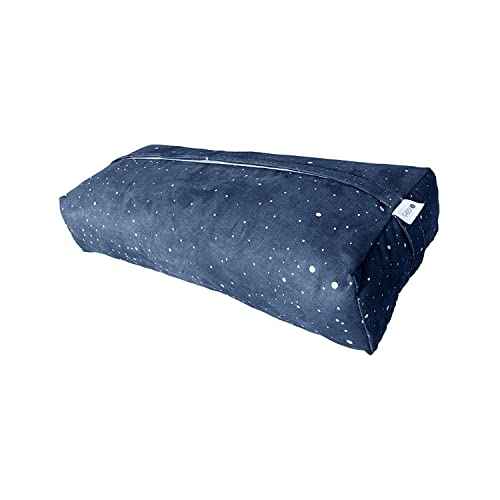 YOGA DESIGN LAB | The Yoga Bolster | Comfortable, Supportive Eco-Friendly Luxury Yoga Cushion | Recycled Plastic Bottle Microfiber | Natural Cotton, Foam Filling (Celestial)