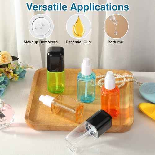 Travel Spray Bottle 3 Pack 2.7oz/80ml Portable Plastic Small Spray Bottles Refillable Mini Spray Bottle Empty Fine Mist Spray Bottles for Makeup Removers, Perfume, Essential Oils Toners Rose Waters