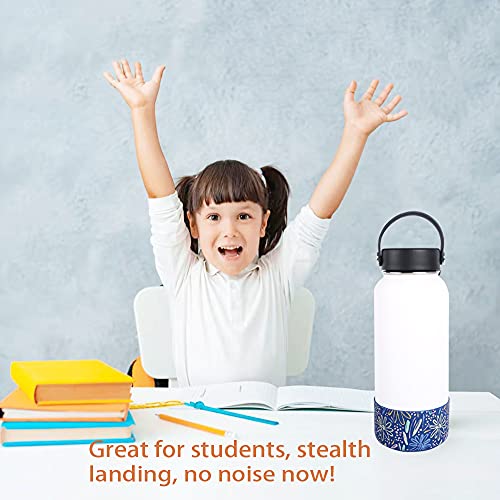 2 Pcs Tumbler Bottom Protector Boot for Stanley Quencher Adventure 40oz & Stanley IceFlow 20oz 30oz and Compatible with Hydro Flask Water Bottle 12oz 21oz 24oz (Diomond clearx2)