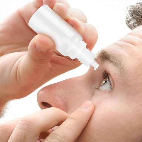 5 PCS (4 Bottles + 1 Funnel) 15ml (0.5oz) Small Plastic Dropper Bottles - Empty, White Eye Liquid Dropper Bottles, Squeezable & Portable Travel Containers for Eye Drops, Refillable with Cap and Plug