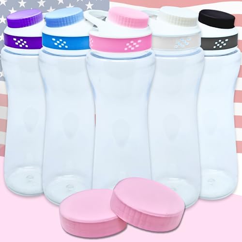 Head Concepts Cap Lid for Cirkul Water Bottle - Fits Plastic and Metal Bottles - 2-Pack Caps - Water Bottle Accessories - Made in USA (Pink)