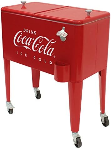 Leigh Country CP 98105 60 Qt Coca-Cola Ice Cold (Embossed) Cooler, Red
