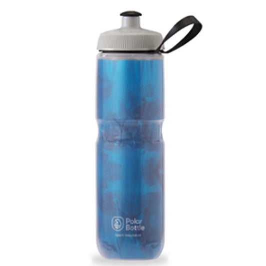 Polar Bottle Sport Insulated Water Bottle - BPA-Free, Sport & Bike Squeeze Bottle with Handle (Fly Dye - Electric Blue, 20 oz)