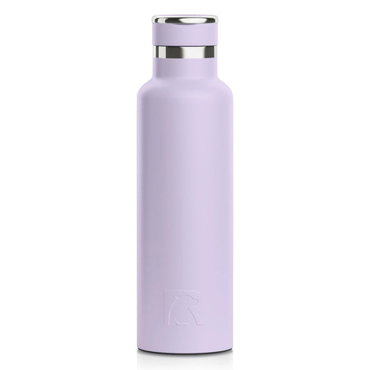RTIC 20oz Journey Bottle Metal Stainless Steel Vacuum Insulated, BPA Free, Reusable, for Water, Hot and Cold Drinks, Travel, Sports, Camping, Dusty Lilac