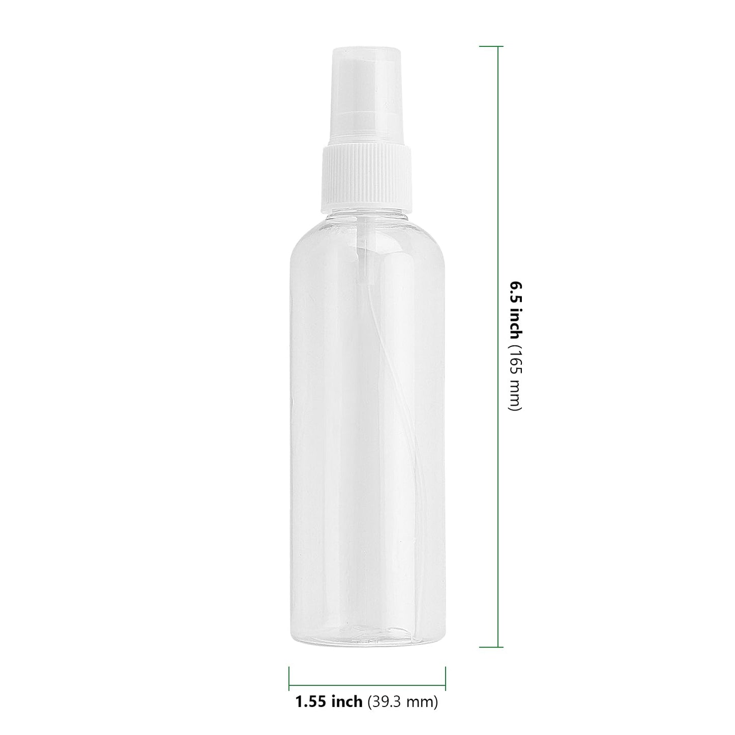 HAKZEON 60 PCS 4oz Plastic Spray Bottles, Refillable Empty Travel Spray Bottle, 120ml Clear Small Mist Spray Bottle for Traveling Make Up Perfume