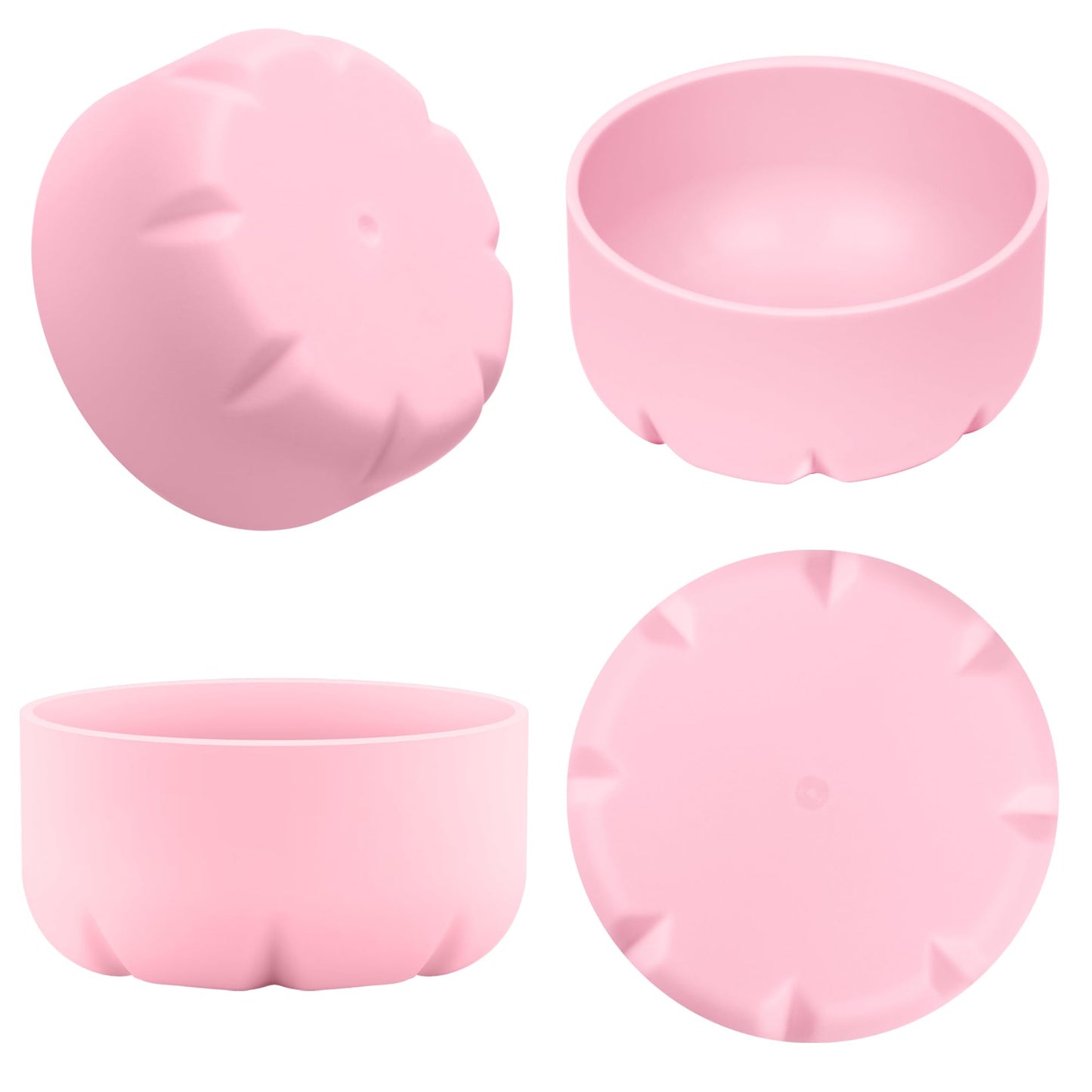 VIKIZUES Silicone Boot Compatible with Owala Water Bottle 24 oz & S'well 25 oz Water Bottle and More 25 oz Stainless Steel Water Bottles, Anti-Slip Bottom Protector Sleeve (Light Pink)