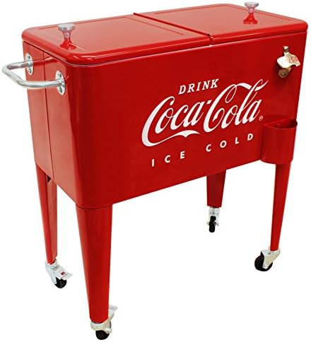 Leigh Country CP 98105 60 Qt Coca-Cola Ice Cold (Embossed) Cooler, Red