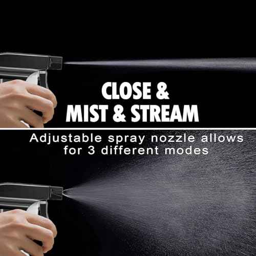 Plastic Spray Bottles for plant - 10oz/300ml - Mist Stream - No Clog No Leak, Easy to Grip with Adjustable Nozzle for Hair, Cooking, Cleaning - BPA Free