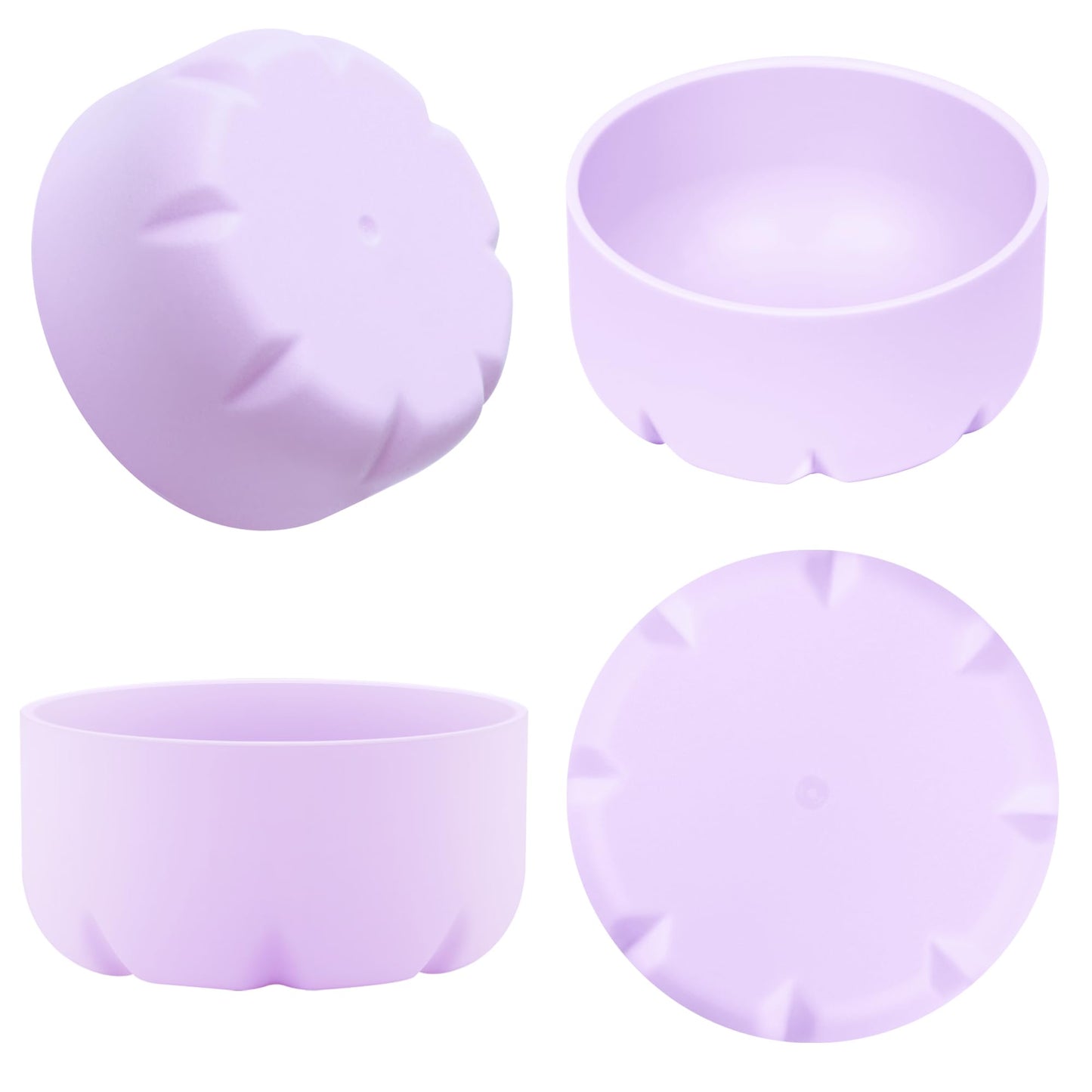 VIKIZUES Silicone Boot Compatible with Owala Water Bottle 24 oz & S'well 25 oz Water Bottle and More 25 oz Stainless Steel Water Bottles, Anti-Slip Bottom Protector Sleeve (Light Purple)