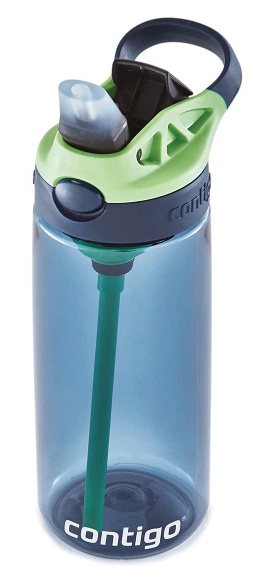 Contigo Kids Straw Water Bottle with AUTOSPOUT Lid, 20oz, Blueberry