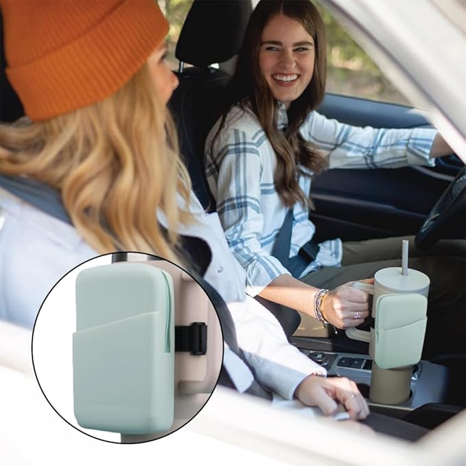 Water Bottle Pouch silicone Gym Tumbler Accessories for Stanley Quencher, IceFlow Simple Modern tumbler20 oz 30 oz 40 oz, with pocket for storage for Phone, Card, Key, Wallet (Mint Green)