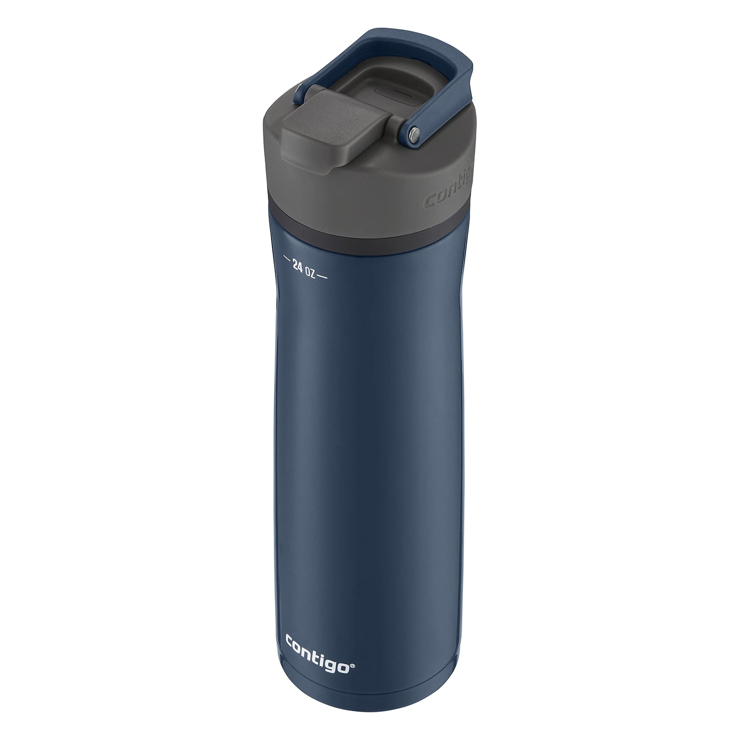 Contigo Cortland Chill 2.0 Blueberry Stainless Steel Water Bottle Vacuum-Insulated Spill-Proof Lid 24oz Ideal for Hot or Cold Drinks Interchangeable Lid Perfect for Kids & Adults