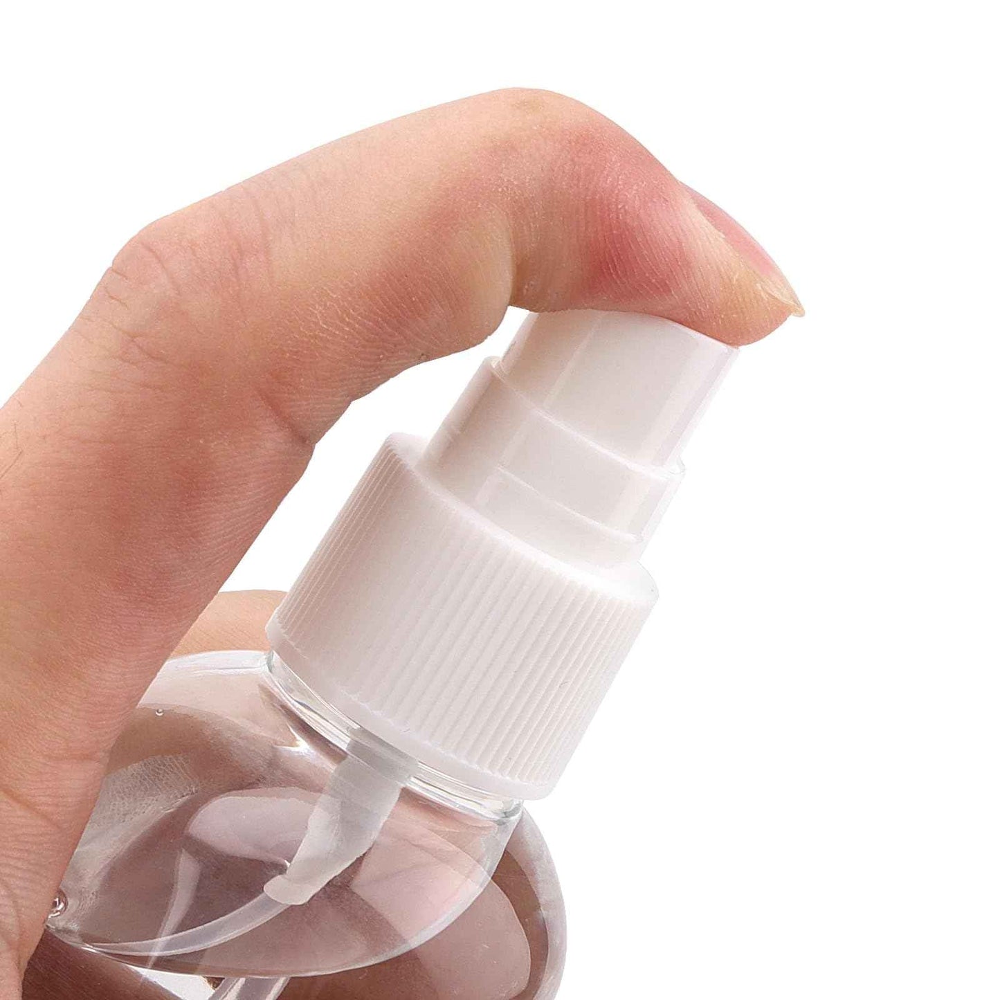 HAKZEON 60 PCS 4oz Plastic Spray Bottles, Refillable Empty Travel Spray Bottle, 120ml Clear Small Mist Spray Bottle for Traveling Make Up Perfume