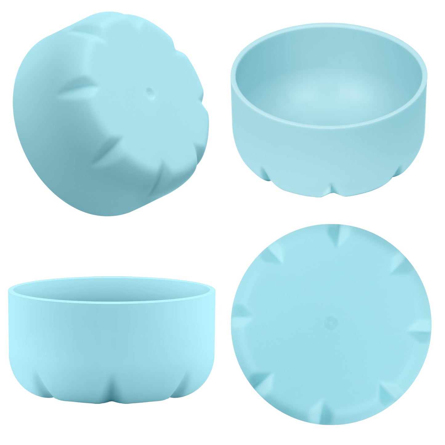 VIKIZUES Silicone Boot Compatible with Owala Kids Water Bottle 14/16 oz & S'well 17oz Water Bottle and More 12/17 oz Stainless Steel Water Bottles, Anti-Slip Bottom Protector Sleeve (Tiffany)