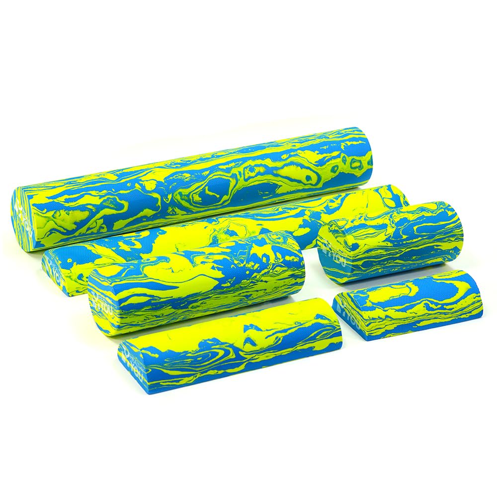 Healthy You Low Density Soft/Medium Foam Physical Therapy Roller (18" Half Round)