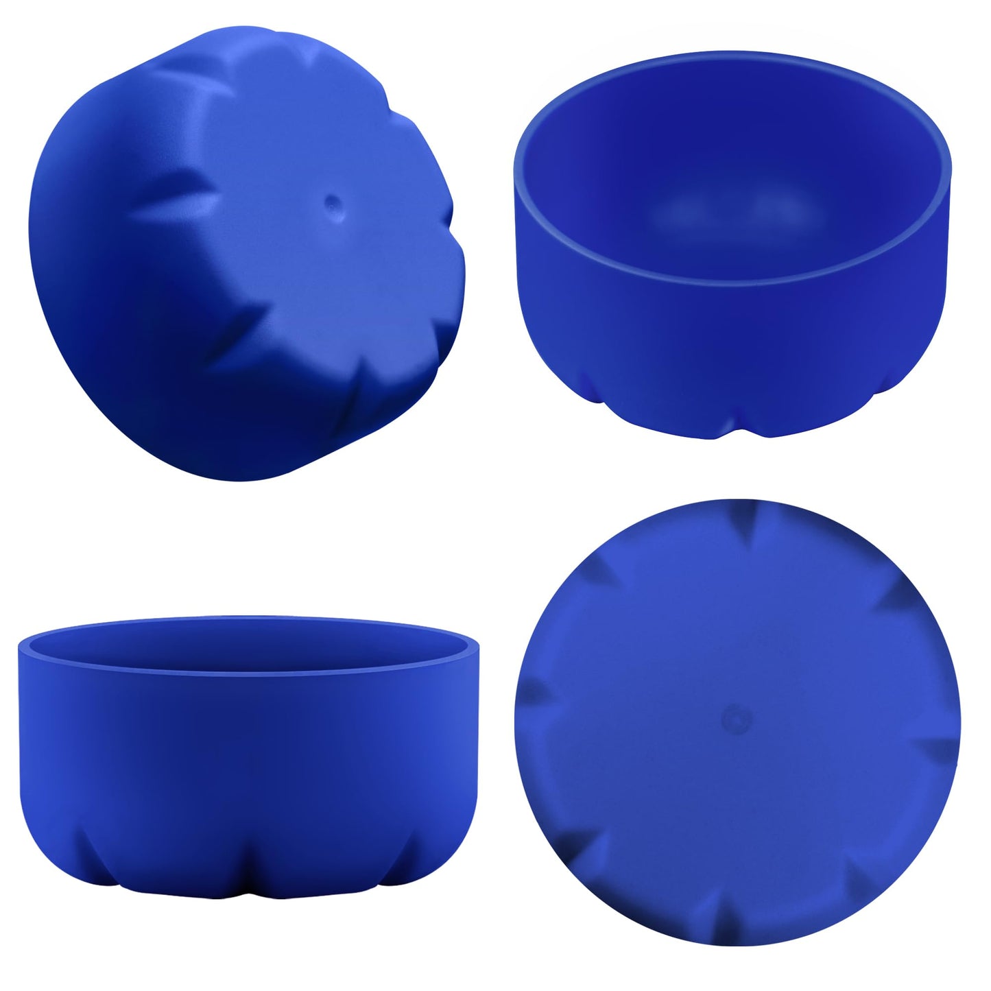 VIKIZUES Silicone Boot Compatible with Owala Water Bottle 24 oz & S'well 25 oz Water Bottle and More 25 oz Stainless Steel Water Bottles, Anti-Slip Bottom Protector Sleeve (Blue)