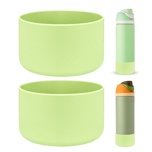 HEYSKAY 2PCS Silicone Boot for Owala Flask Water Bottle 24oz Anti-Slip Protective Sleeve for Owala Twist,FreeSip and Flip Stainless Steel Water Bottle BPA-Free Boot Bottom Base