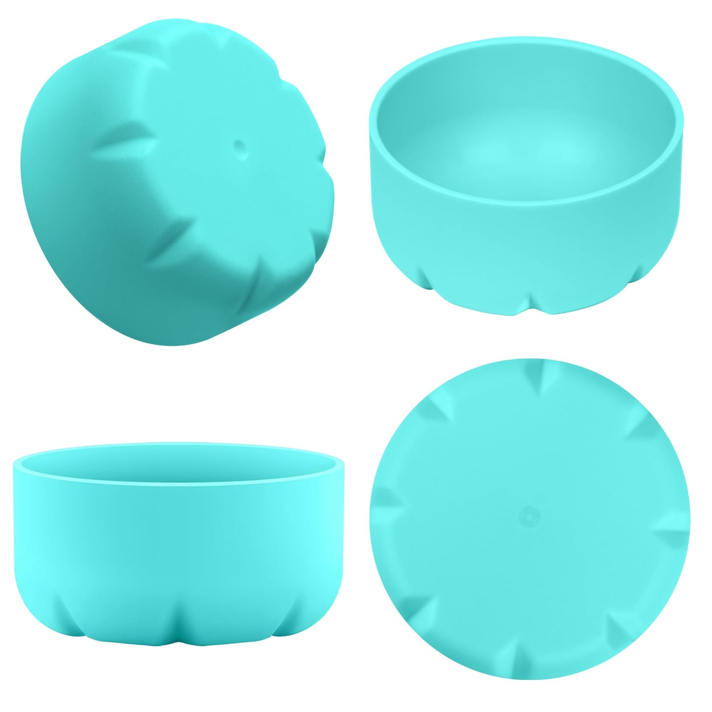 VIKIZUES Silicone Boot Compatible with Owala Water Bottle 24 oz & S'well 25 oz Water Bottle and More 25 oz Stainless Steel Water Bottles, Anti-Slip Bottom Protector Sleeve (Mint)