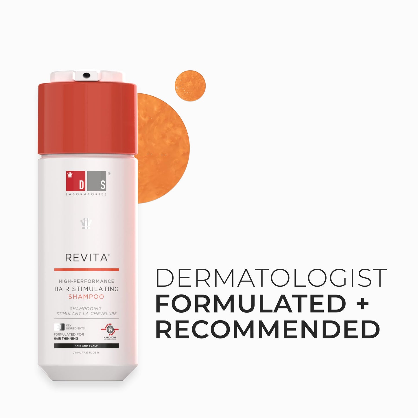 DS Laboratories Revita Shampoo - Hair Growth Shampoo, Hair Growth Products Hair Loss Shampoo, DHT Blocker Hair Thickening Shampoo, Biotin Shampoo for Hair Growth Hair Regrowth Treatment for Women Men