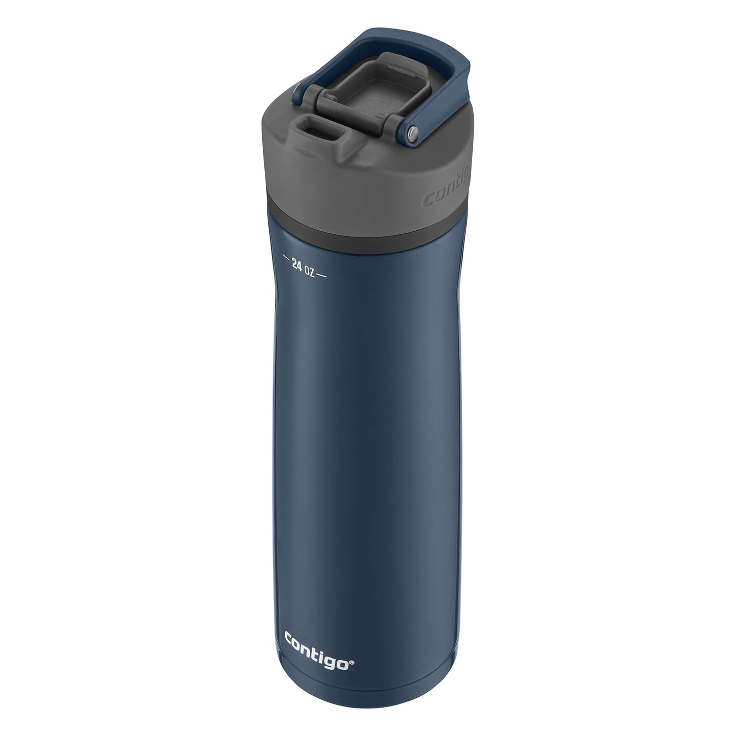 Contigo Cortland Chill 2.0 Blueberry Stainless Steel Water Bottle Vacuum-Insulated Spill-Proof Lid 24oz Ideal for Hot or Cold Drinks Interchangeable Lid Perfect for Kids & Adults