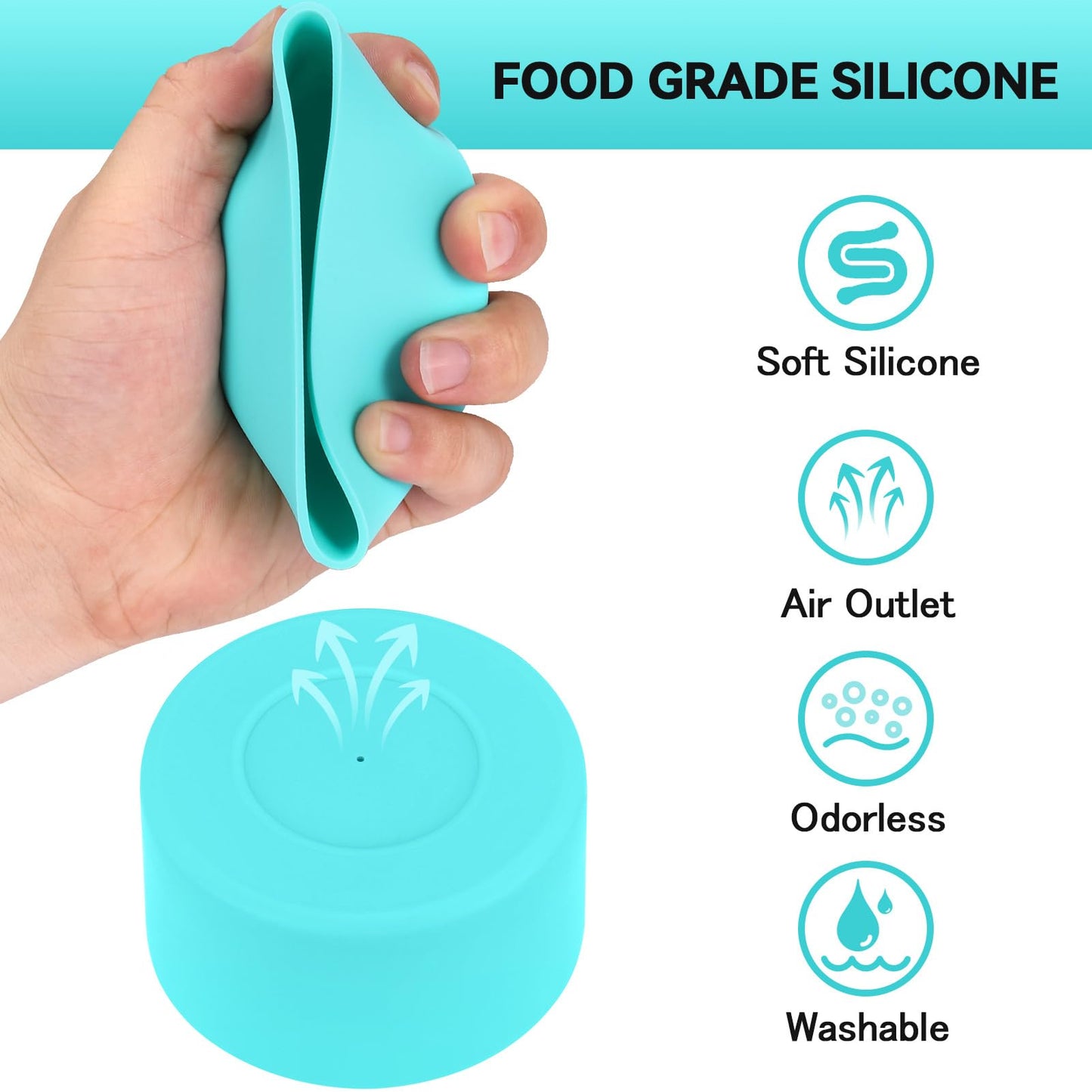 2 PCS for Stanley Boot, Silicone Bottom for Stanley Cup Boot Quencher Adventure 40oz&for Hydroflask Boot 12-24oz for Stanley Tumbler Accessories for Stanley Cup Accessories Avoid Scratches&Noise