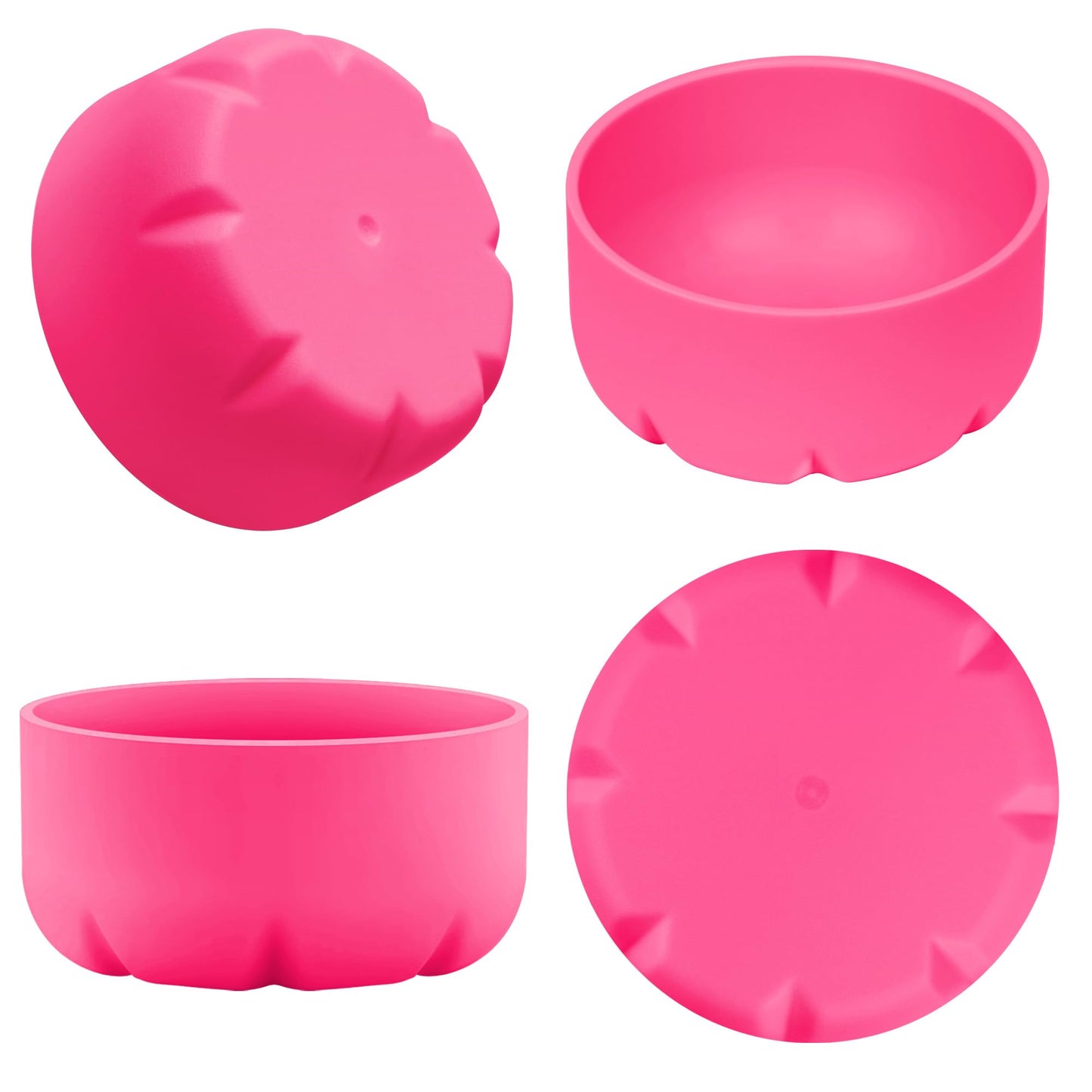 VIKIZUES Silicone Boot Compatible with Owala Water Bottle 24 oz & S'well 25 oz Water Bottle and More 25 oz Stainless Steel Water Bottles, Anti-Slip Bottom Protector Sleeve (Pink)