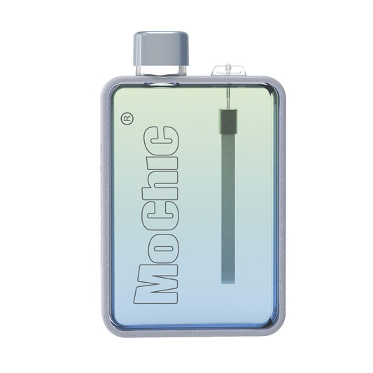 MoChic Flat Water Bottle Leak Proof and Slim Water Bottle Design BPA Free A5 Water Bottle Unique frosted and color designs Sports Gym Outdoor Travel 13oz