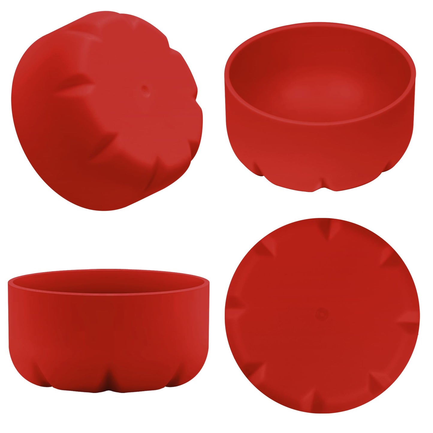 VIKIZUES Silicone Boot Compatible with Owala Water Bottle 24 oz & S'well 25 oz Water Bottle and More 25 oz Stainless Steel Water Bottles, Anti-Slip Bottom Protector Sleeve (Red)