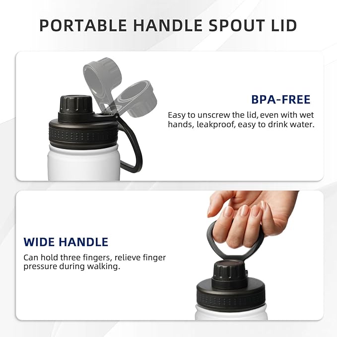 Cerburny Water Bottle Mom Mother 18 oz Stainless Steel Insulated Bottles With Lid Leak Proof Gym Sports Water Jug For Women
