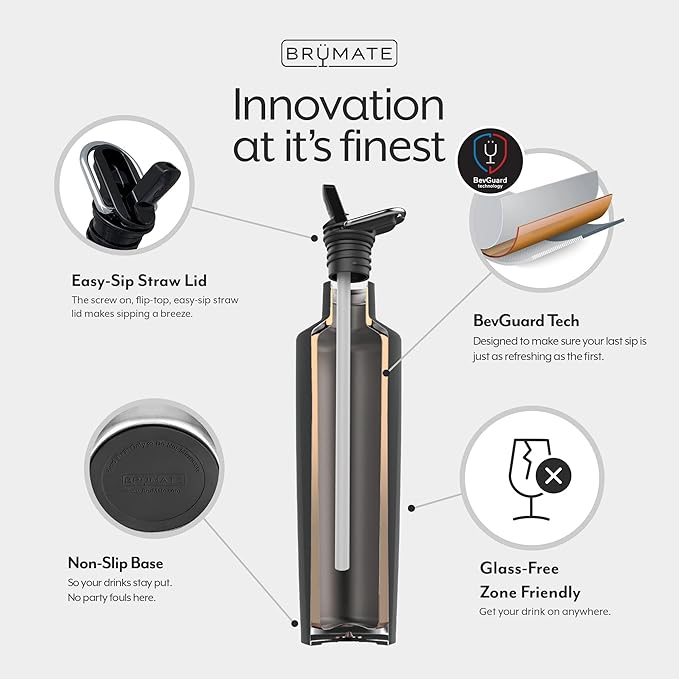 BrüMate ReHydration Mini Kids Water Bottle | 100% Leakproof Insulated Water Bottle for Kids with Straw | Stainless Steel Water Canteen | Perfect Kids Water Bottle for School | 16oz (Carrara)