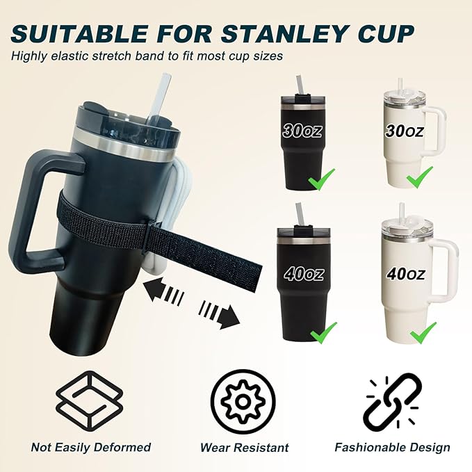 Water Bottle Pouch for Stanley Quencher Adventure 40oz & Stanley IceFlow 20oz 30oz,Tumbler Pouch with Pocket, for Keys, Wallet, Cards, Earphone,Compact, Versatile (White)