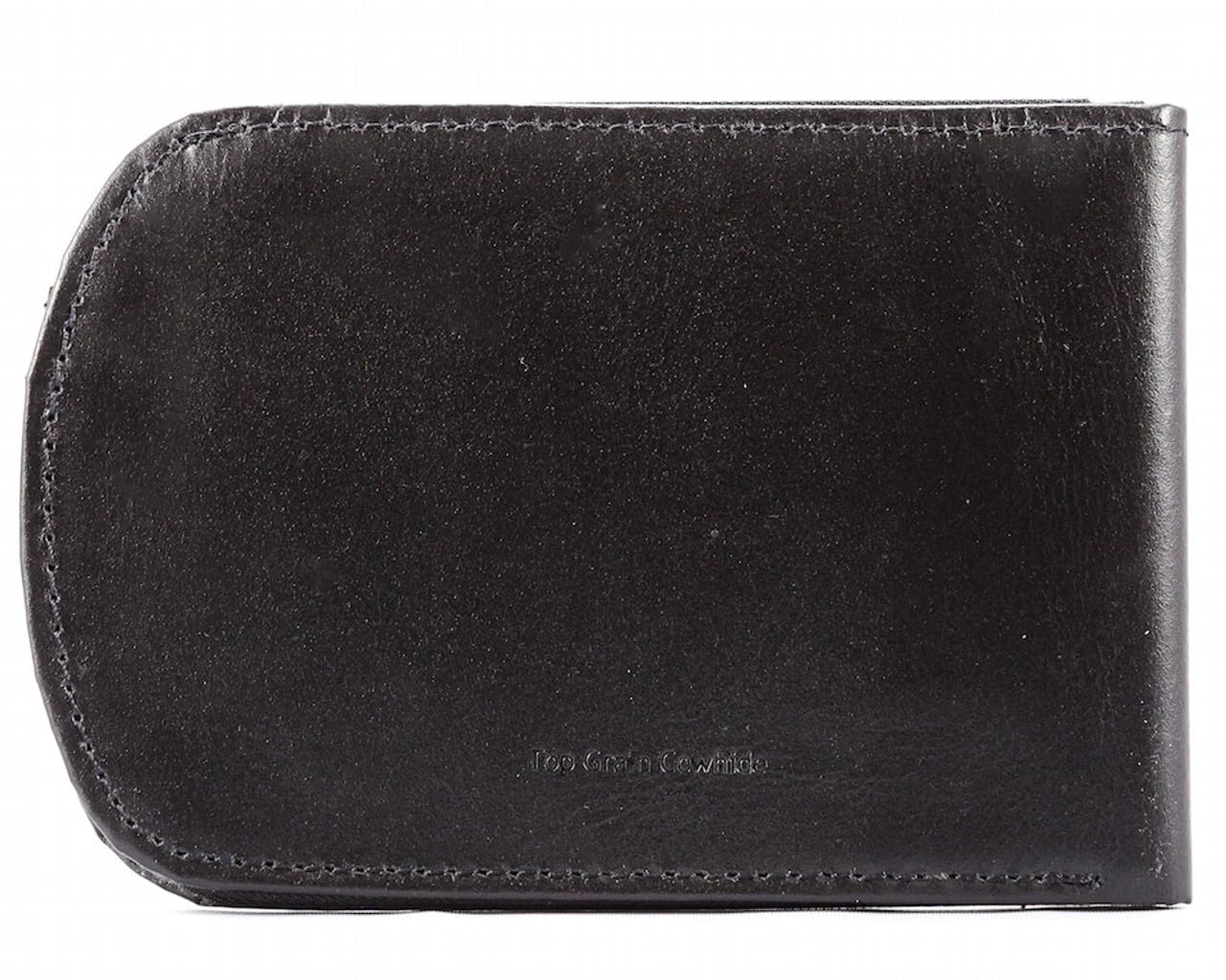 Big Skinny Men's RFID Blocking Leather Curve Bi-Fold Slim Wallet, Holds Up to 20 Cards, Black